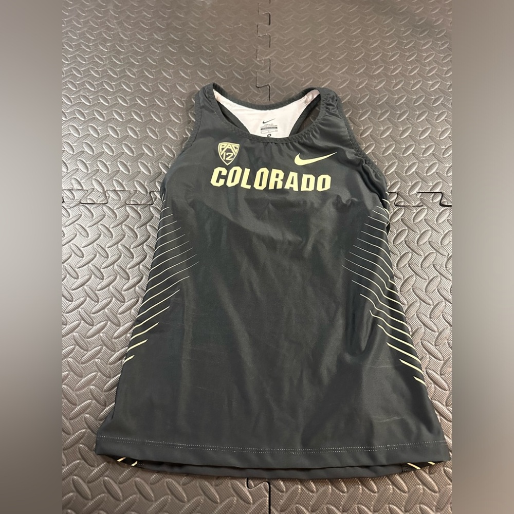 Nike Women’s University Of Colorado Pac 12 Pro Elite Running Singlet Sz-S 825128